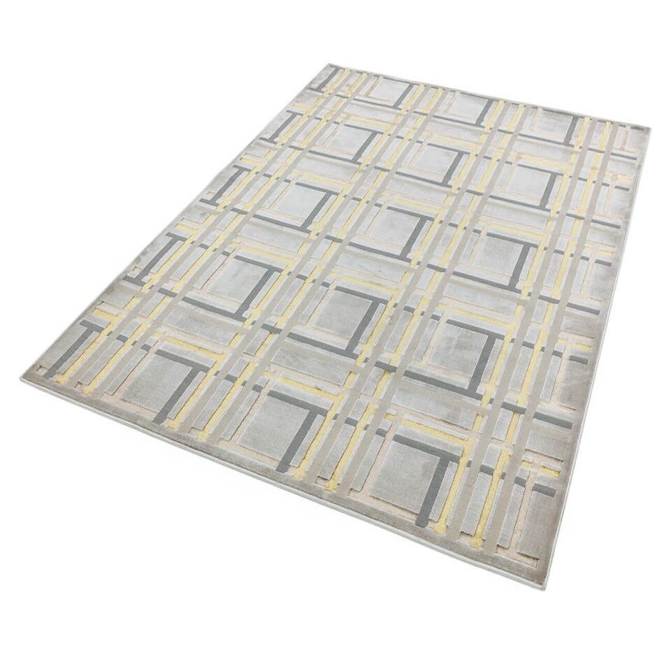 image 1 of Modern Rug, Striped Tartan Rug for LivingRoom, DiningRoom Rug, 8mm Thickness Anti-Shed Abstract Rug-200cm X 290cm