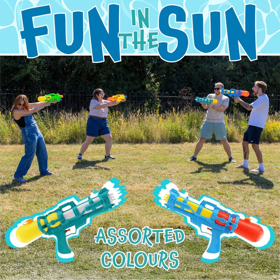 image 1 of Water Shooter for Kids Summer Blaster - Medium Water Blaster 15" x 6"/37cm x 16cm - Kids Water Shooter – Swimming Pool & Beach Party Water Blaster for Summer Fun