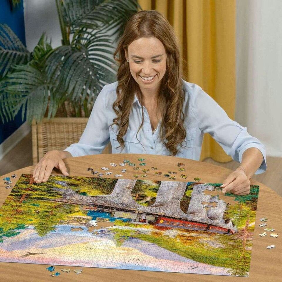 image 1 of Ravensburger Autumn Viaduct 1500 Piece Jigsaw Puzzle