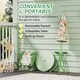 image 10 of AIYAPLAY Kids Garden Table and Chair Set, Outdoor Patio Set w/ Parasol Pink