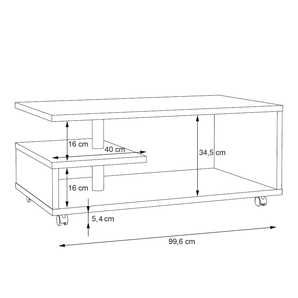 image 1 of Bailey Coffee Table in Sonoma Oak