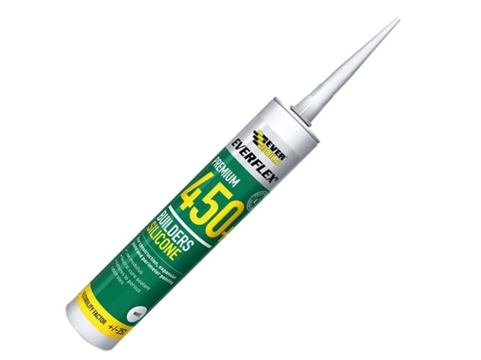 image 1 of Everbuild Sika - Everflex 450 Builder's Silicone Sealant Clear 300ml