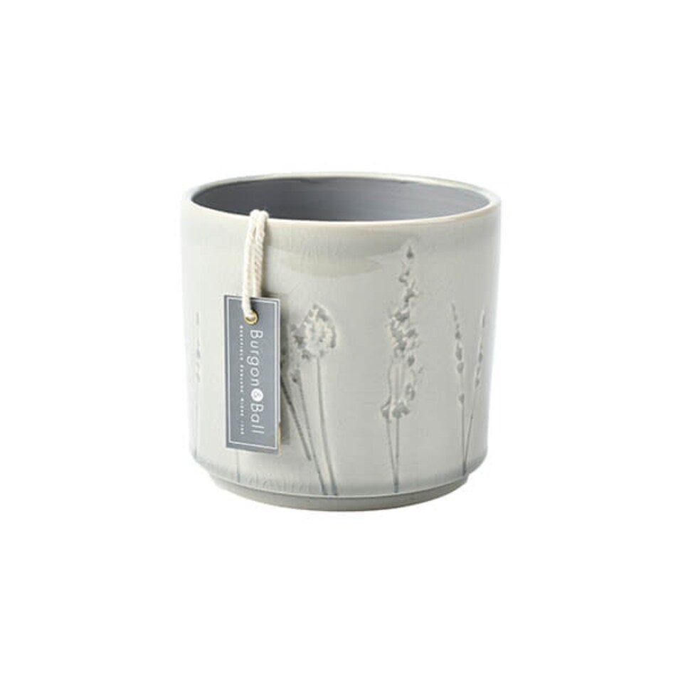 image 1 of Burgon & Ball Provence Small Grey Glazed Pot