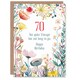 image 1 of Flowers 70 Year Old Not Long To Go Vintage Birthday Greeting Card