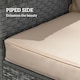 image 5 of Outsunny Garden Chair Cushion with Seat & Back Pad, CUSHION ONLY, Light Grey 