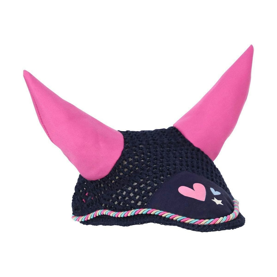 Little Rider I Love My Pony Collection Horse Fly Veil - Navy/Pink/Teal - Small Pony