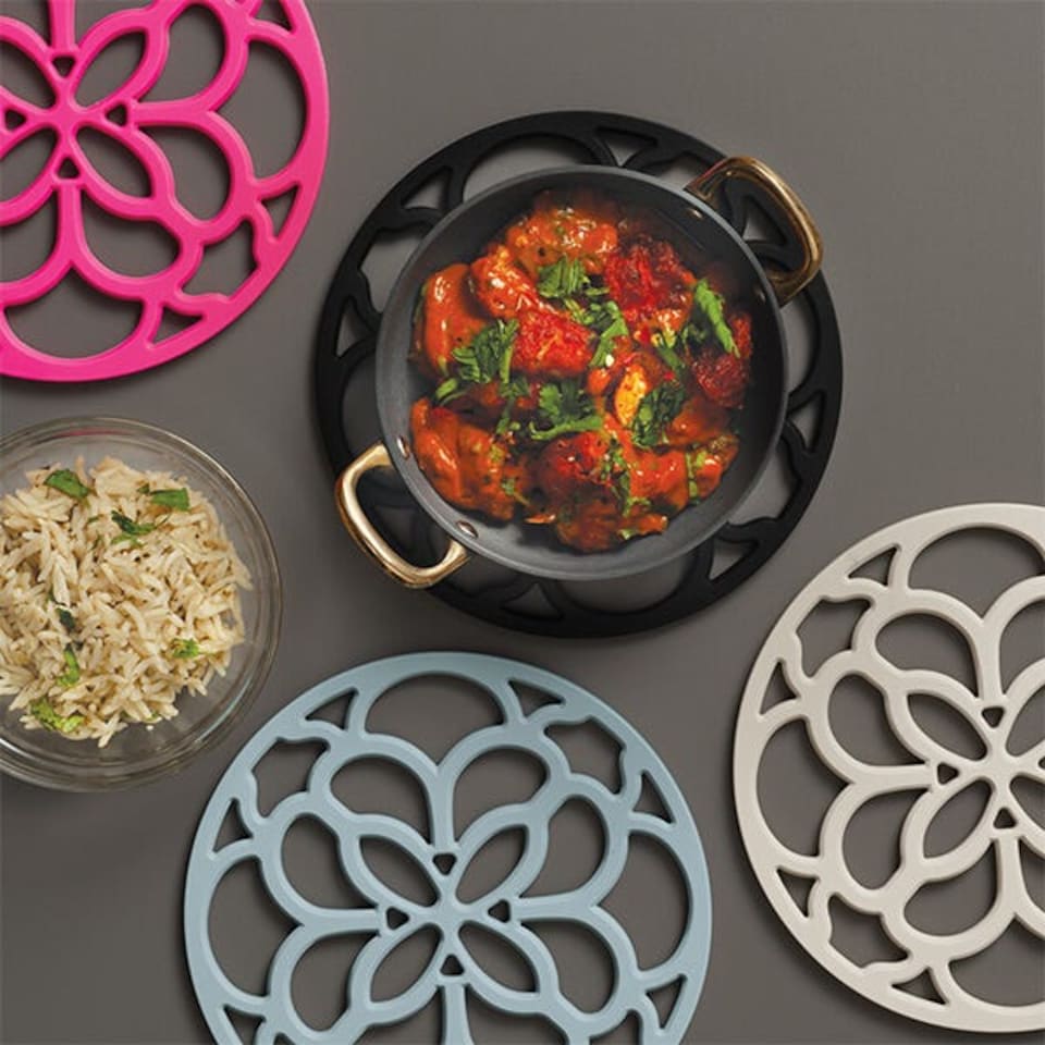 image 1 of Zeal Circular Silicone Trivet Mat Cream