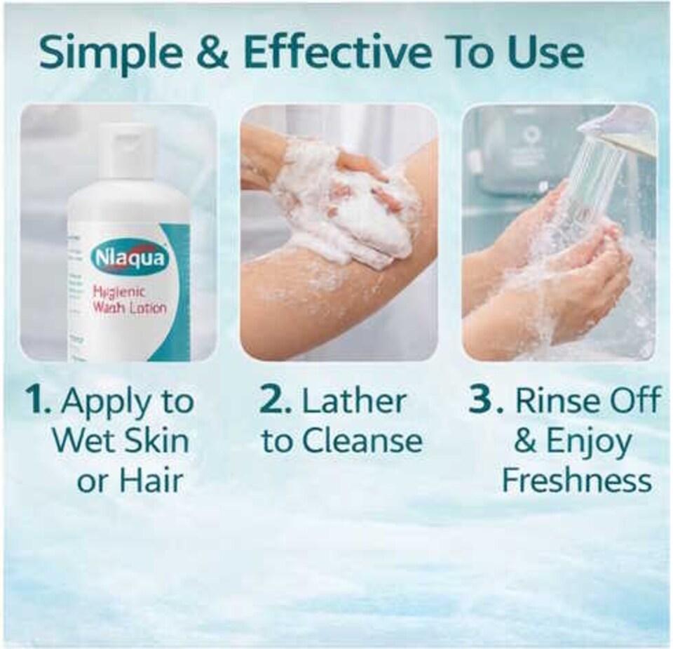 image 1 of Nilaqua Hygienic Wash Lotion 500ml - Body Wash With Anti Bacterial Properties for Sensitive Skin