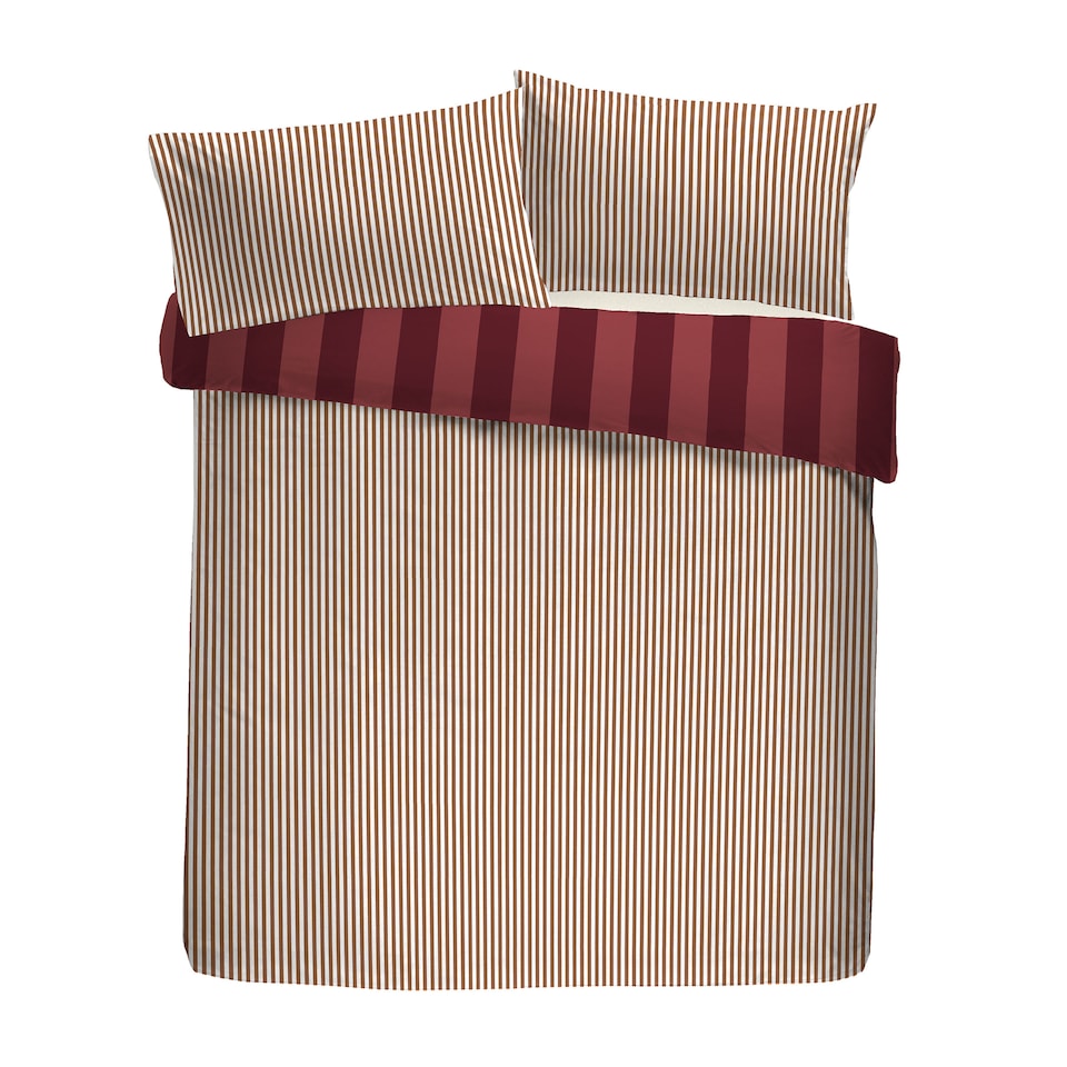image 1 of Laurence Llewelyn-Bowen Festivo Circus Stripe Duvet Cover Set Red
