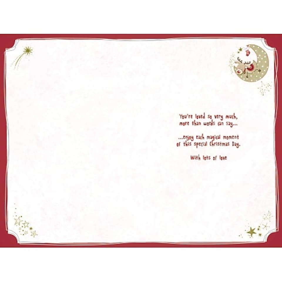 image 1 of Tatty Teddy In Night Cap Design Baby's First Christmas Card