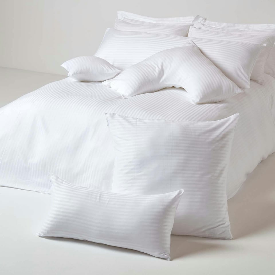 image 1 of Homescapes White Egyptian Cotton Ultrasoft King Size Oxford Pillowcase 330 TC