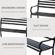 image 4 of Outsunny 2 Seater Bench Garden Furniture Outdoor Loveseat Seat