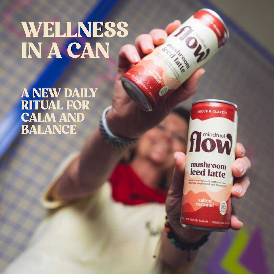 image 1 of Mindfuel Flow Perform - Lion's Mane Oat Latte Salted Caramel 12 x 250ml
