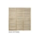 image 3 of Pack of 25 (Total 25 Unit) Pressure Treated Contemporary Slatted Fence Panel - 6ft x 6ft (1.8m x 1.8m)