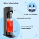 image 8 of Drinkmate OmniFizz Soda Maker, Sparkling Water Maker with x2 60L CO2 Canisters - Black
