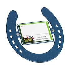 Stubbs Horseshoe Nameplate - Blue - One Size