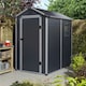 image 5 of 4 x 6 (1.34m x 1.92m) Single Door Apex Plastic Shed - Dark Grey