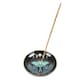 image 3 of Something Different Ceramic Luna Moth Incense Holder - Black/Green - One Size