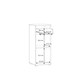 image 10 of Lokko Bathroom Storage Unit with 1 Door & 1 Drawer with Silver Handles in White