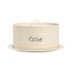 image 1 of Harbour Housewares Vintage Metal Kitchen Cake Tin - Cream