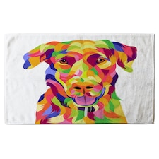 Amazing Illustration of Dog Pop Art Designer Bath Towel | Multi