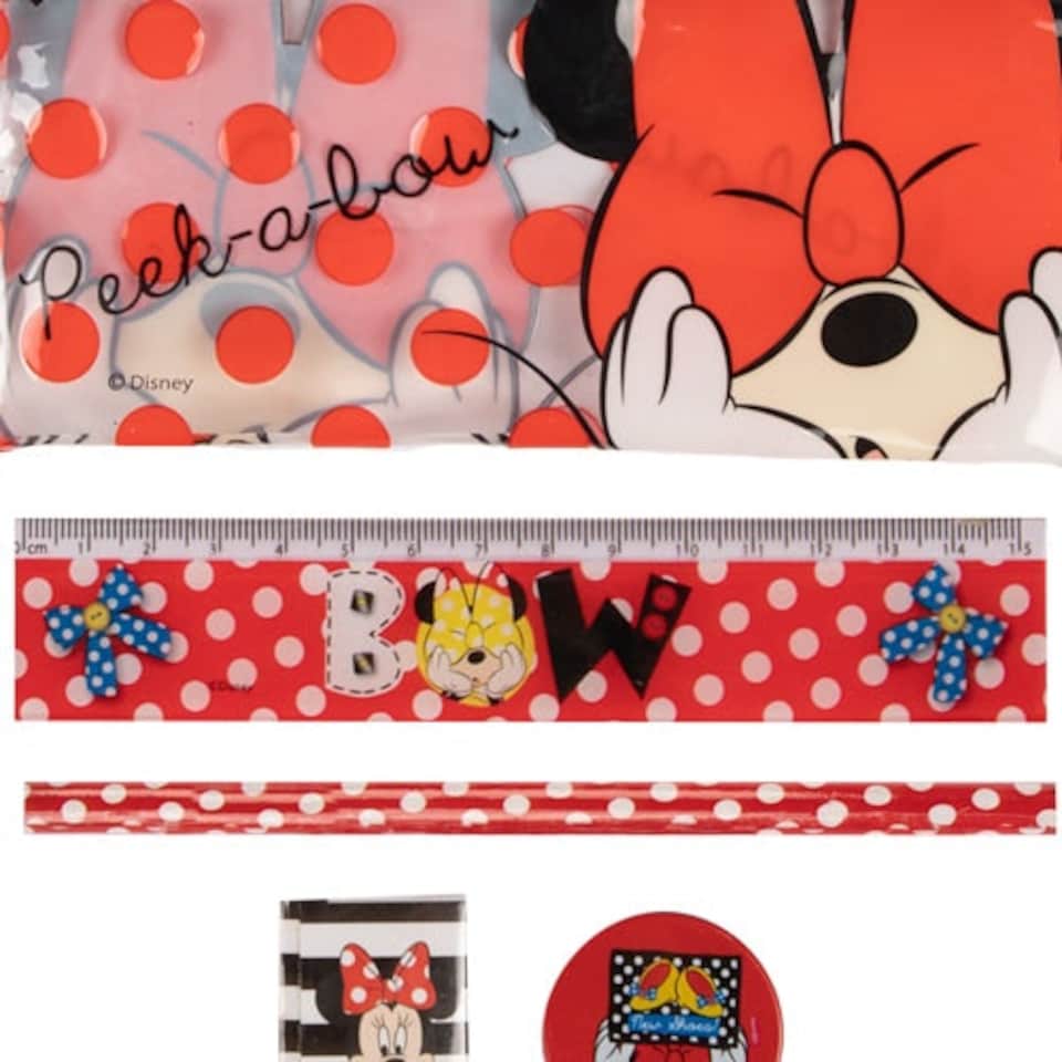 image 1 of Disney Minnie Mouse Filled Pencil Case Set