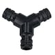 image 2 of 3 Way Garden Hose Pipe Coupler Connector Joiner Watering Water Pipes 5pc