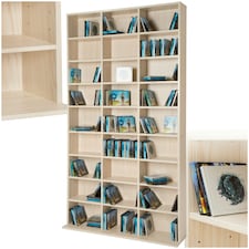 CD Shelf Unit Christel - 27 compartments for up to 1080 CDs Brown | Beech