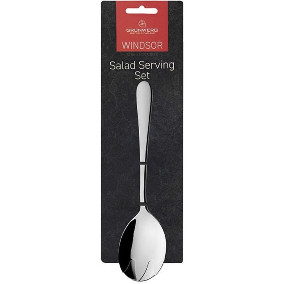 image 1 of Grunwerg Windsor Salad Fork & Spoon Set