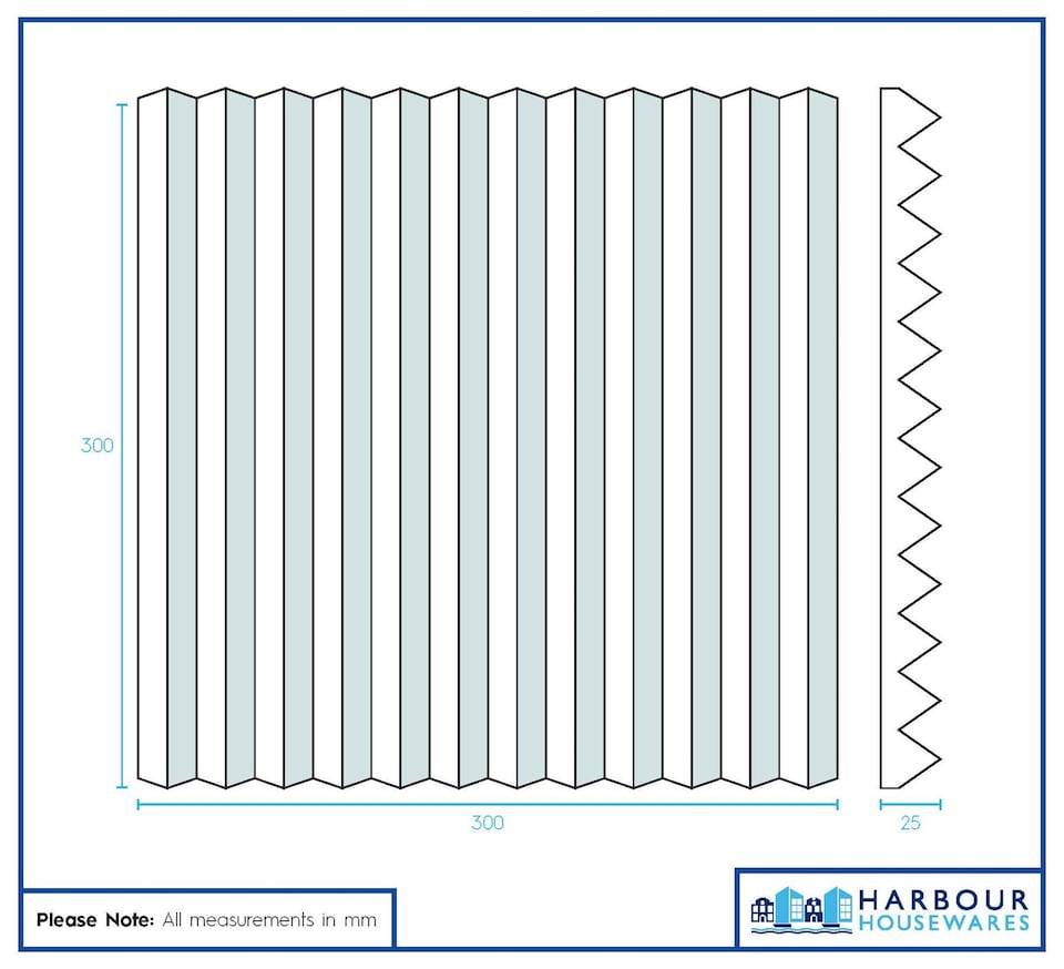 image 1 of Harbour Housewares Acoustic Panels - 2.5 x 30 x 30cm - 1 x 12 x 12in - Noise Dampening Studio Foam Tile Soundproofing Pad | Black | Black | One Size | 12