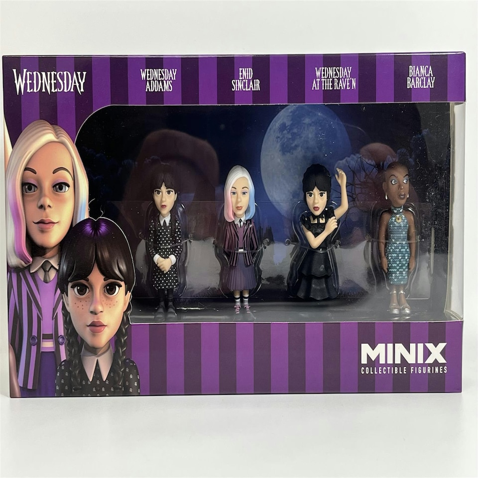image 1 of Wednesday 4 Pack 7 cm Collectible Figures Minix 14781