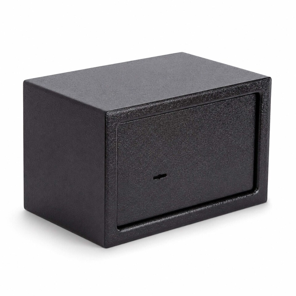 image 1 of 10L Key Operated Steel Safe Box Security Home Office