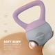 image 3 of SPORTNOW 8KG Kettlebell with Soft Body and Non-Slip Handle, Yellow and Grey | Purple | Purple and Grey