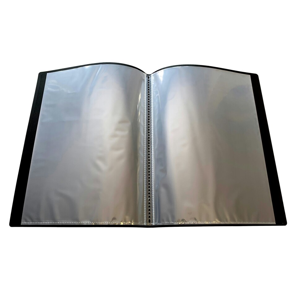image 1 of A4 Black Flexible Cover 10 Pocket Display Book