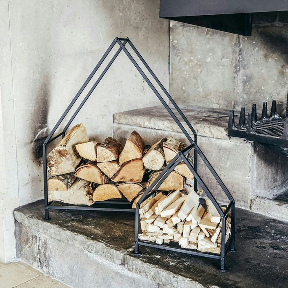 image 1 of House Log Holder | Black