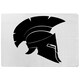 image 1 of Roman Helmet (Rug) Black | Medium: 80x150cm