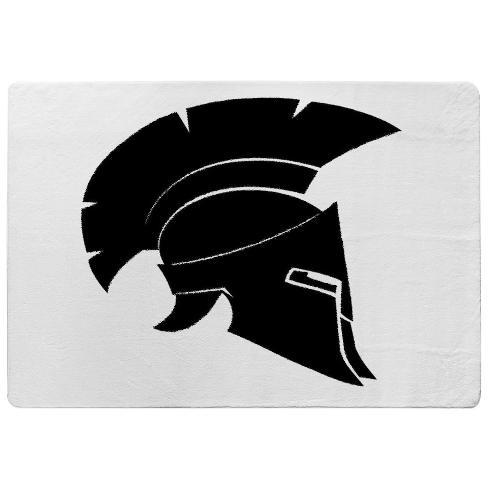 image 1 of Roman Helmet (Rug) Black | Medium: 80x150cm