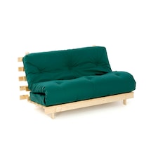 4ft Small Double Luxury Futon Mattress And Base Set in Glade Green