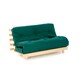 image 1 of 4ft Small Double Luxury Futon Mattress And Base Set in Glade Green