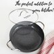 image 7 of Durastone Black 28cm Shallow Casserole Pan with Lid, Oven Safe, All hob Compatible
