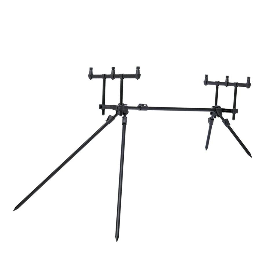 image 1 of Prologic C-Series Convertible Long Legs 3 Rod Pod - Black Anodised Aluminium