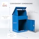image 9 of SMART PARCEL BOX® Medium Front Access | Blue | 1