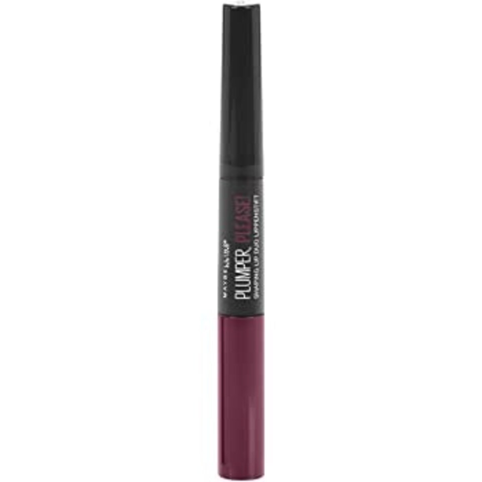 image 1 of Maybelline Plumper Please Duo Lip Gloss + Liner 240 Stunner N/A