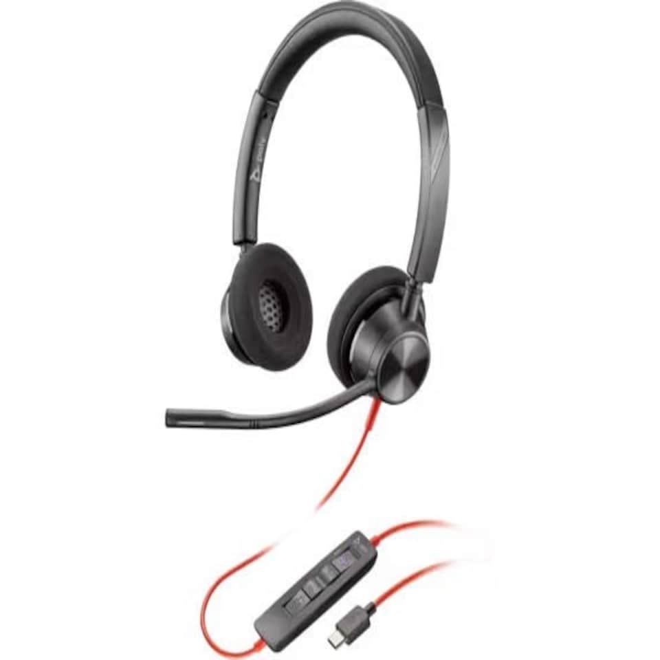 HP Poly Blackwire 3320 Stereo Microsoft Teams Certified USB-C Wired Headset with USB-C to USB-A Adapter N/A