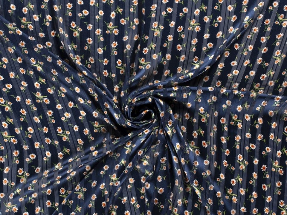 Navy Lurex Sparkle Sheer Chiffon Fabric for Dressmaking, 150cm / 59" Wide - per metre
