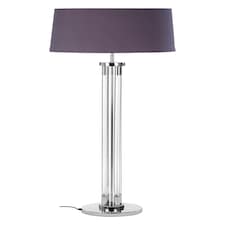 Interiors by Premier Tall Acrylic And Tubular Base Floor Lamp Silver