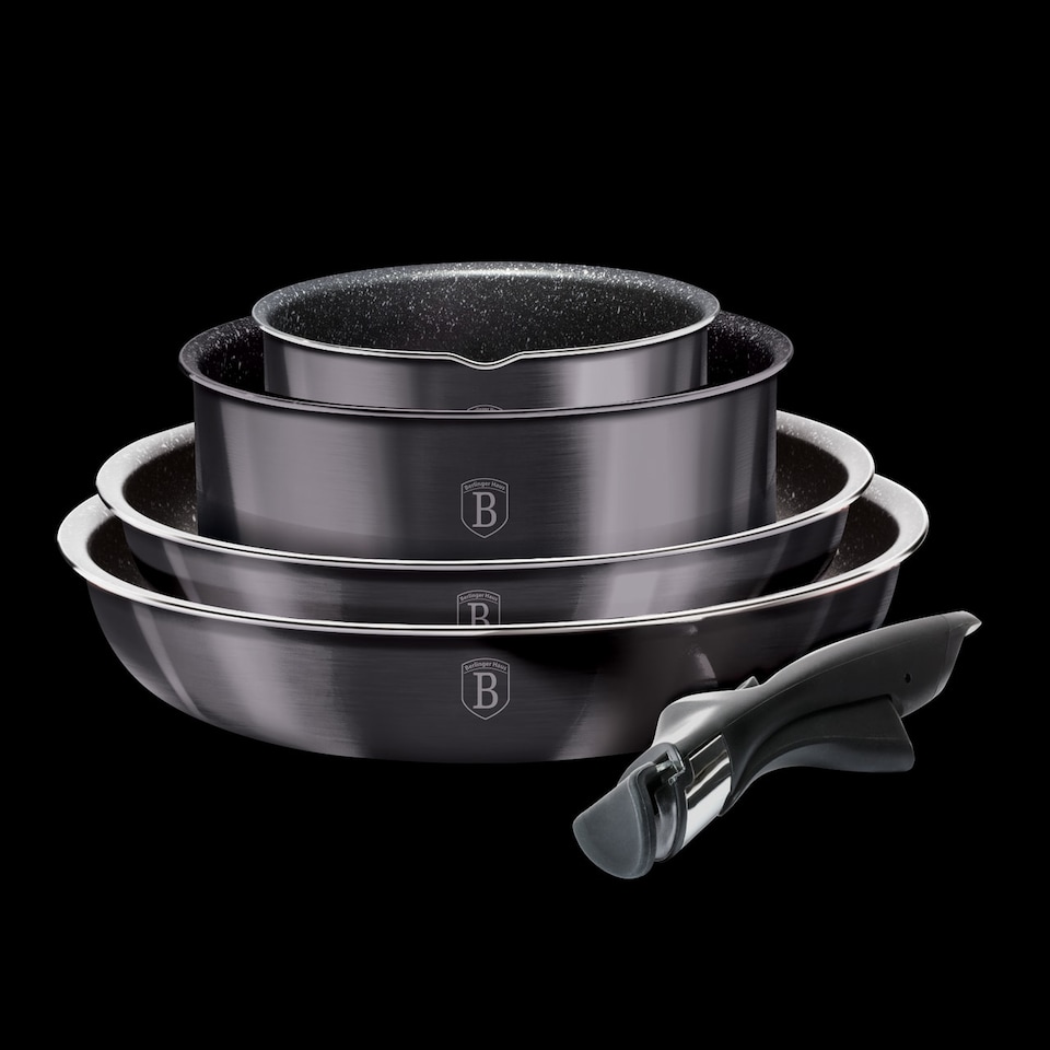 image 1 of Berlinger Haus 9Pc Carbon Pro Cookware Set