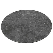 Argon Tableware Round Marble Chopping Board - 30cm - Black Black