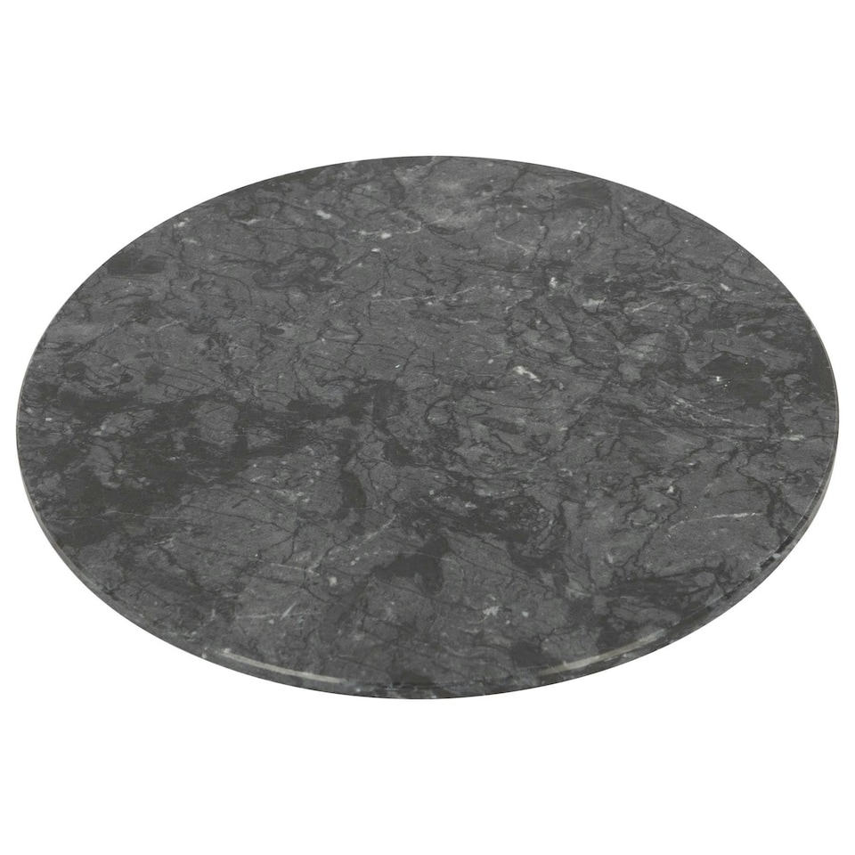 image 1 of Argon Tableware Round Marble Chopping Board - 30cm - Black Black