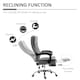 image 4 of Vinsetto Executive Office Chair Computer Desk Chair for Home w/ Footrest, Grey